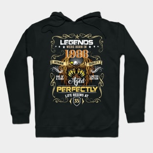 Eagle Legends Were Born In 1988 Life Begins At 35 Birthday Hoodie